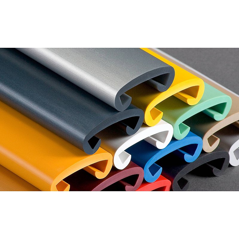 Kunststoffhandlauf für 40x8mm, marsrot