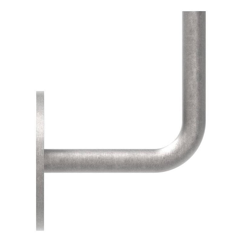 Handrail support with flat round plate, 70x4mm