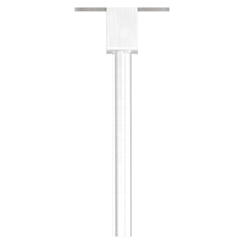 Stift mit Anschlussplatte für LED-Handlauf, hohl, V2A