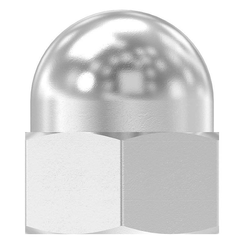 Hexagon cap nut M12, DIN 1587, AISI304