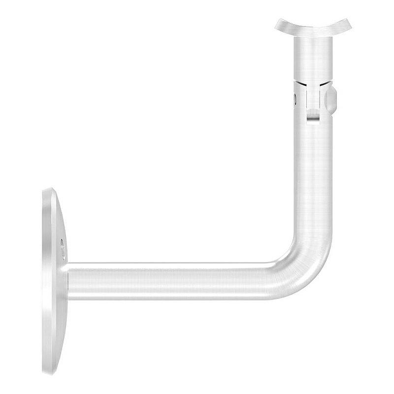Handlaufhalter mit Gelenk, Handlaufanschlussplatte Rohr 42,4mm (Ronde und Bügel verschraubt), V2A
