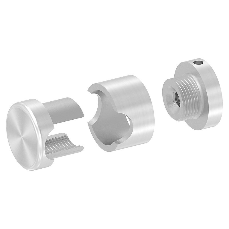 Brenk, support de base pour barreaux Ø 14mm, V2A