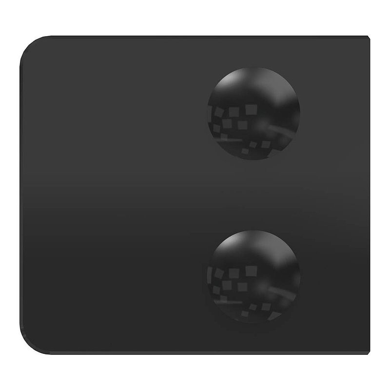 Glasklemme Mod. 31, Anschluss: 42,4mm, Zink roh pulverbeschichtet RAL 9005 schwarz glänzend