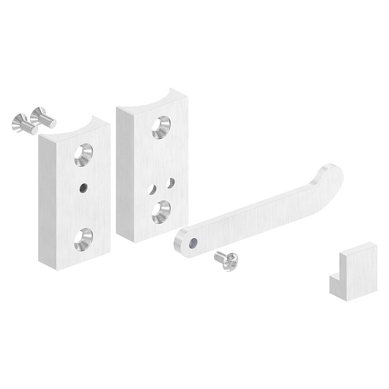Bolt-on gate latch for 42.4 mm tube, AISI316