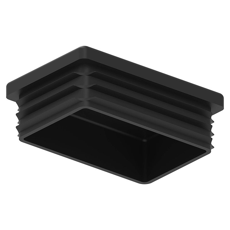 Bouchon plastique pour tube rectangulaire 60x40mm
