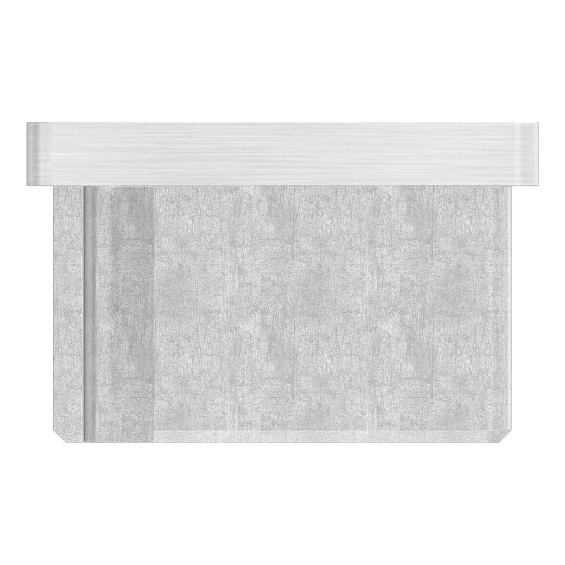 Einsteckkappe, für Rohr 60x40x2,0mm, V2A