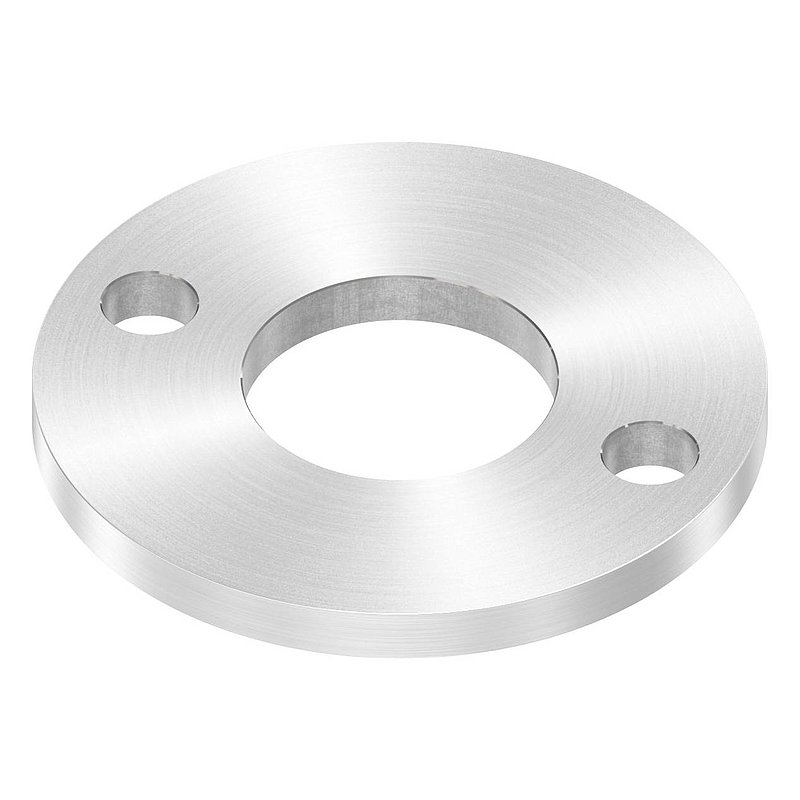 Anchor plate Ø 100x8mm, with round grinding, AISI304