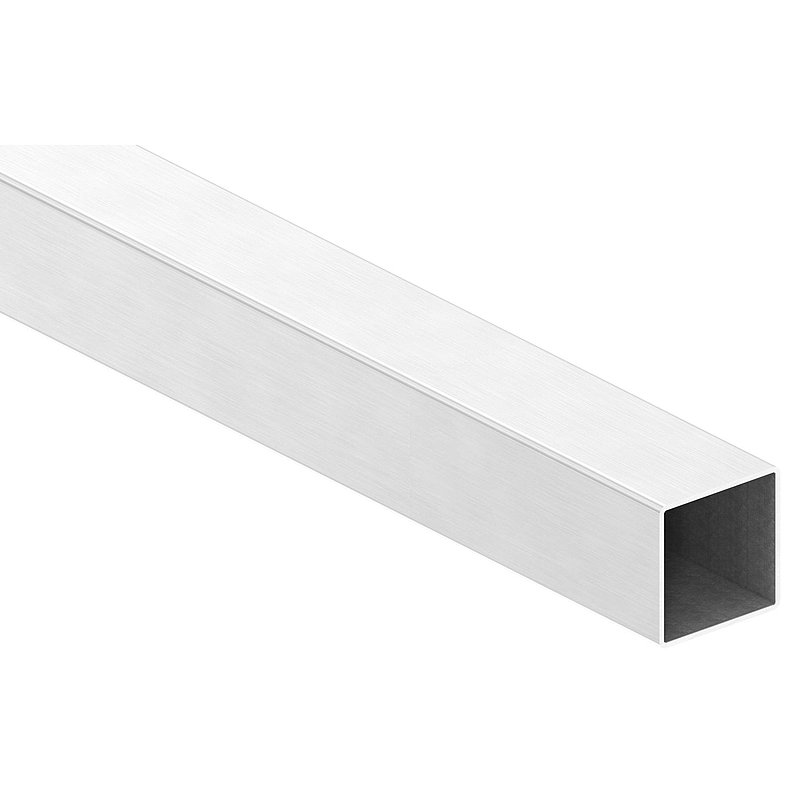 Square tube, 50x50x2,0mm, L: 6000mm, AISI304