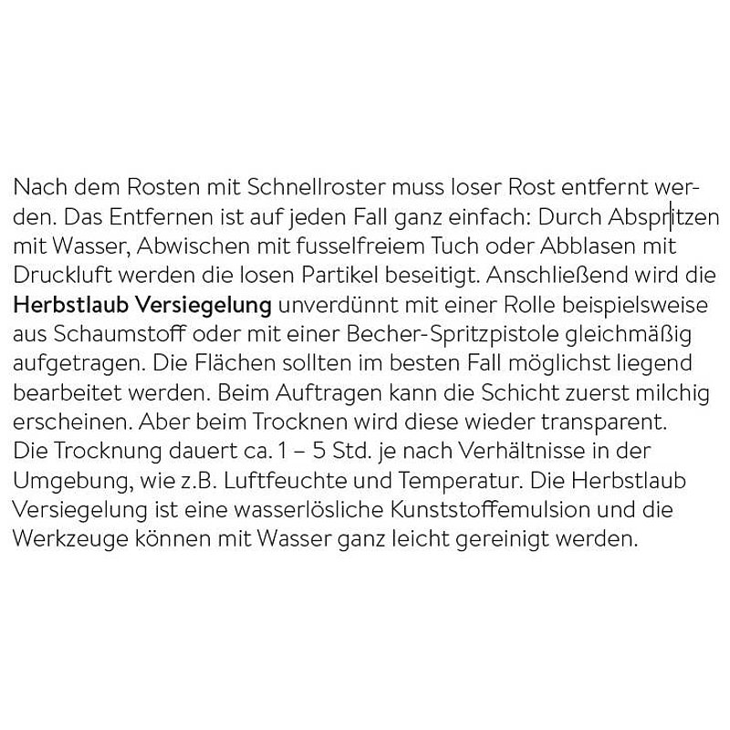 Versiegler, Flasche 1L