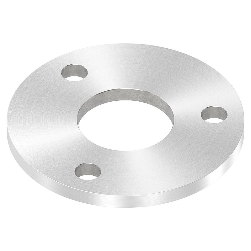Anchor plate Ø 120x8mm, with round grinding, AISI304