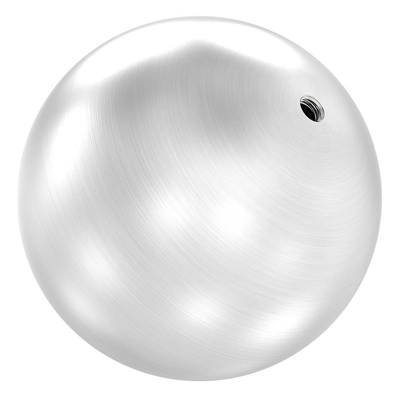 Hollow ball Ø 120mm with M10 thread, AISI304