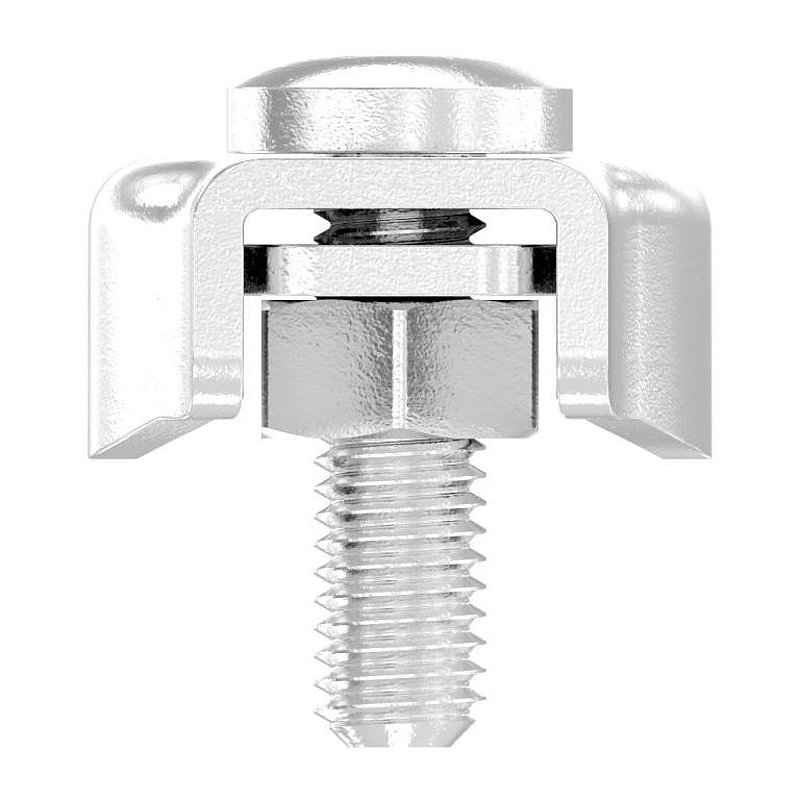 Serre-câble plat double pour câble 4mm, V4A