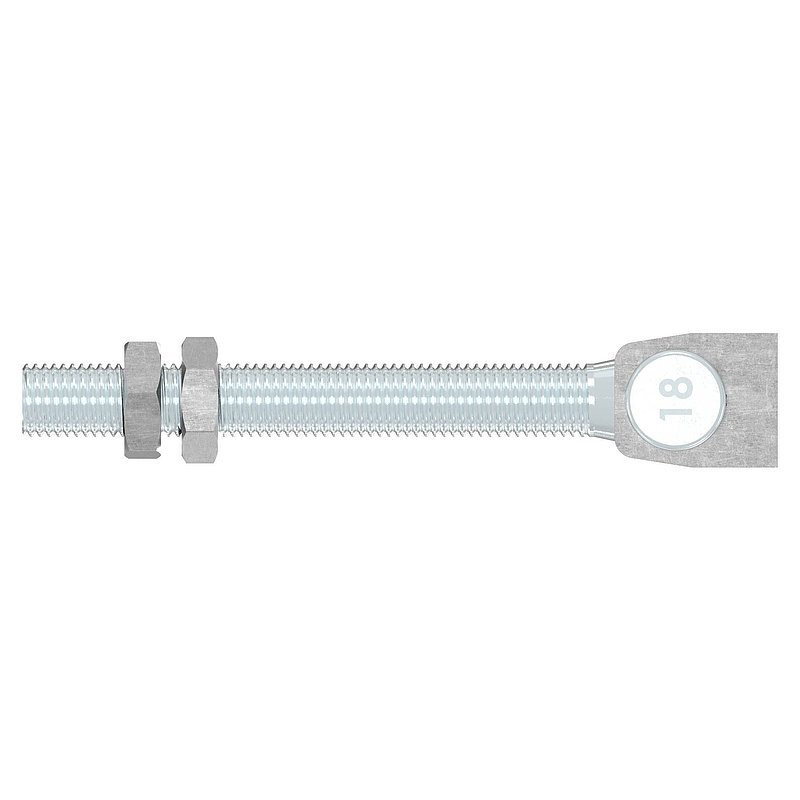 Gate hinge M18, galvanised