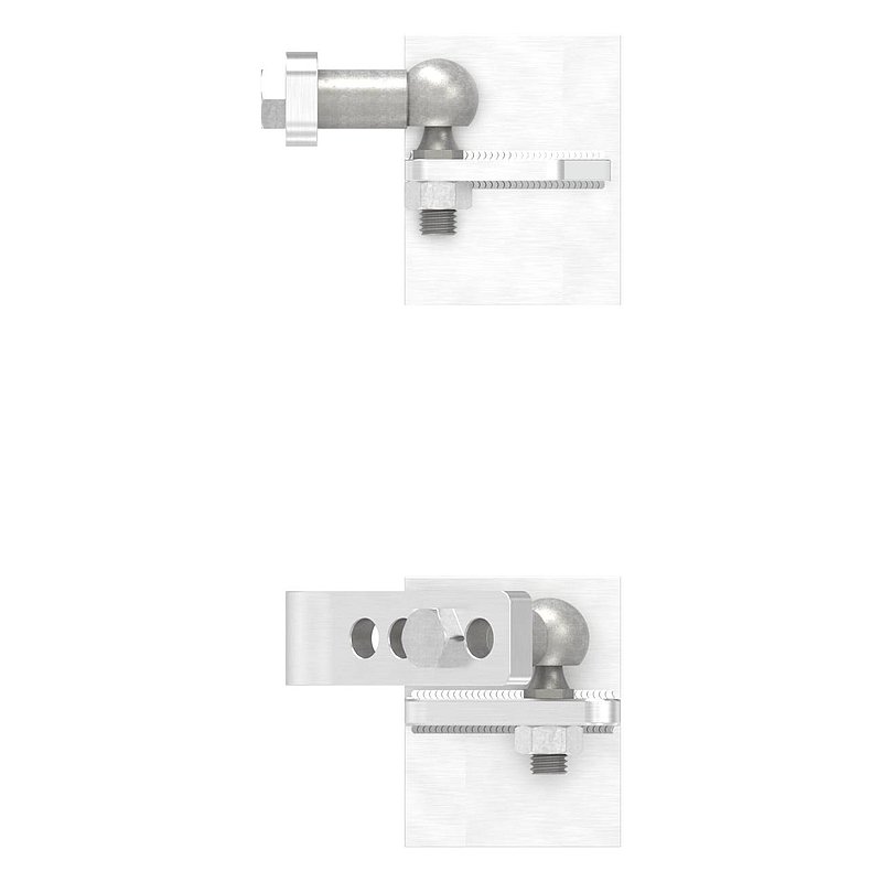 lifting door hinge for metal posts, AISI304
