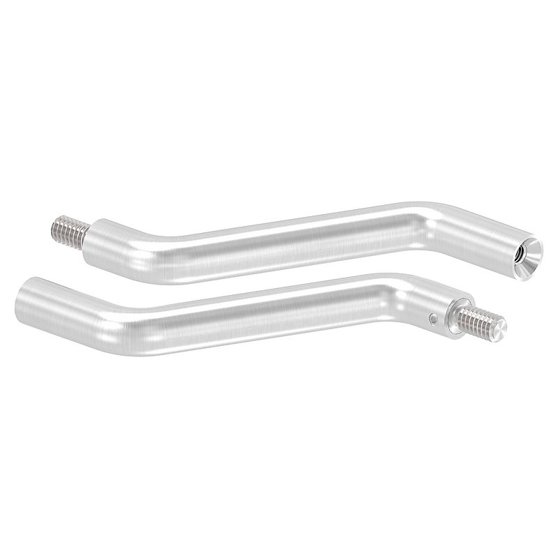 Bracket Ø 14mm, 2x 30° bent, AISI304