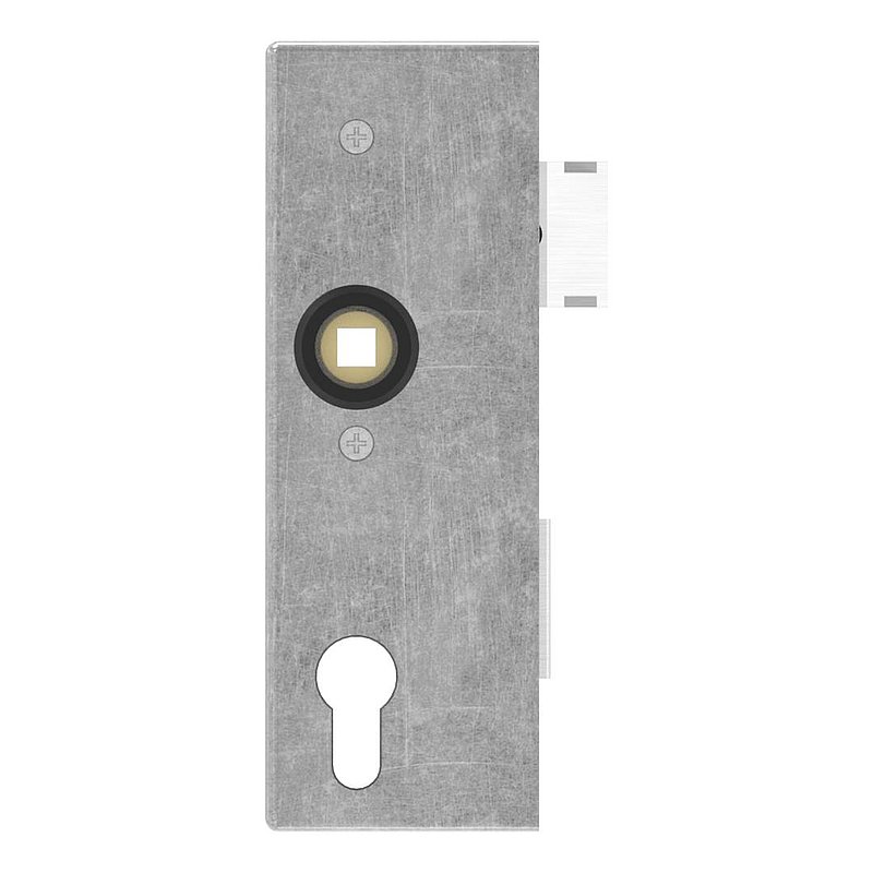 Lock case with galvanised lock