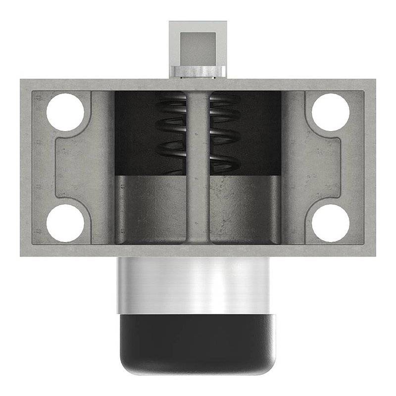 Arrêt de porte et loquet de fermeture, alu