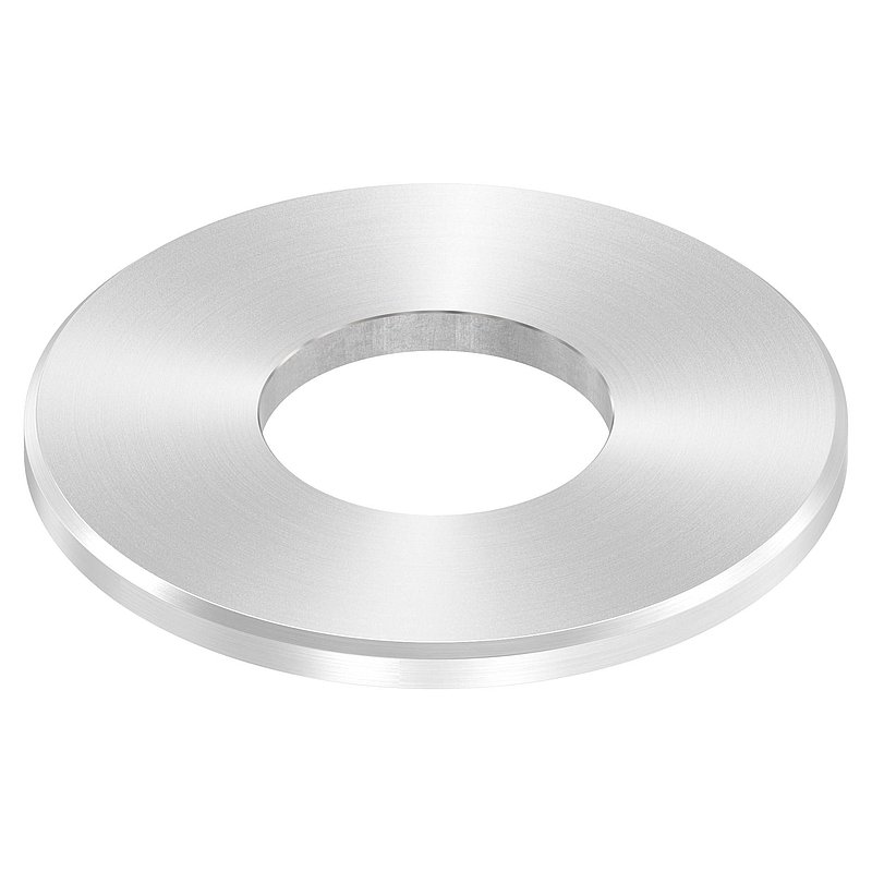 Ankerplatte Ø 100x6mm, mit Rundschliff und Fase, V2A