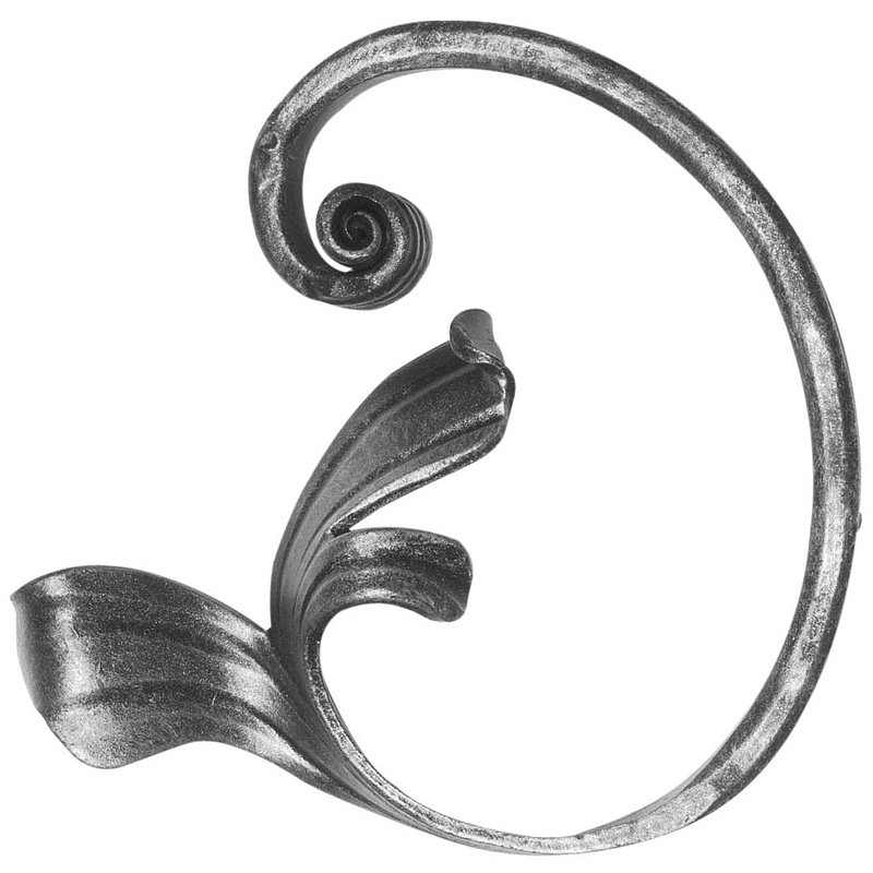 Volute en forme de C 16x8mm, 135x140mm, droite