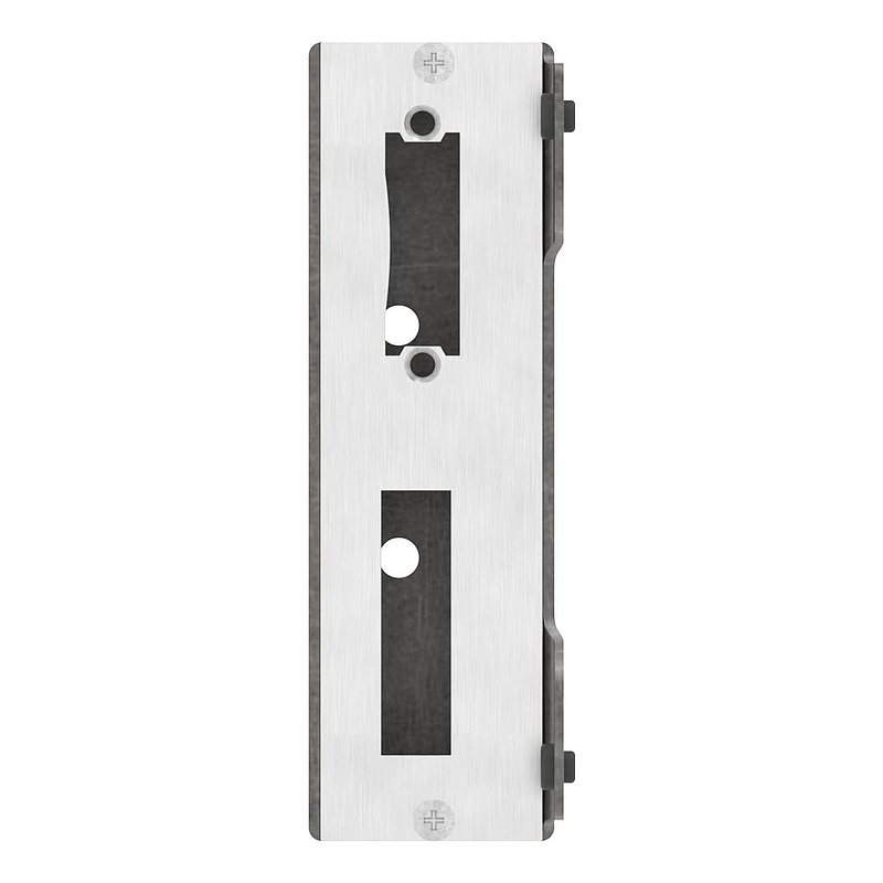 Gâche de serrure rectangulaire, avec entraxe 72mm, à souder, 50mm, acier