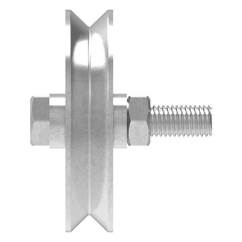 Schiebetorrolle mit V-Rille