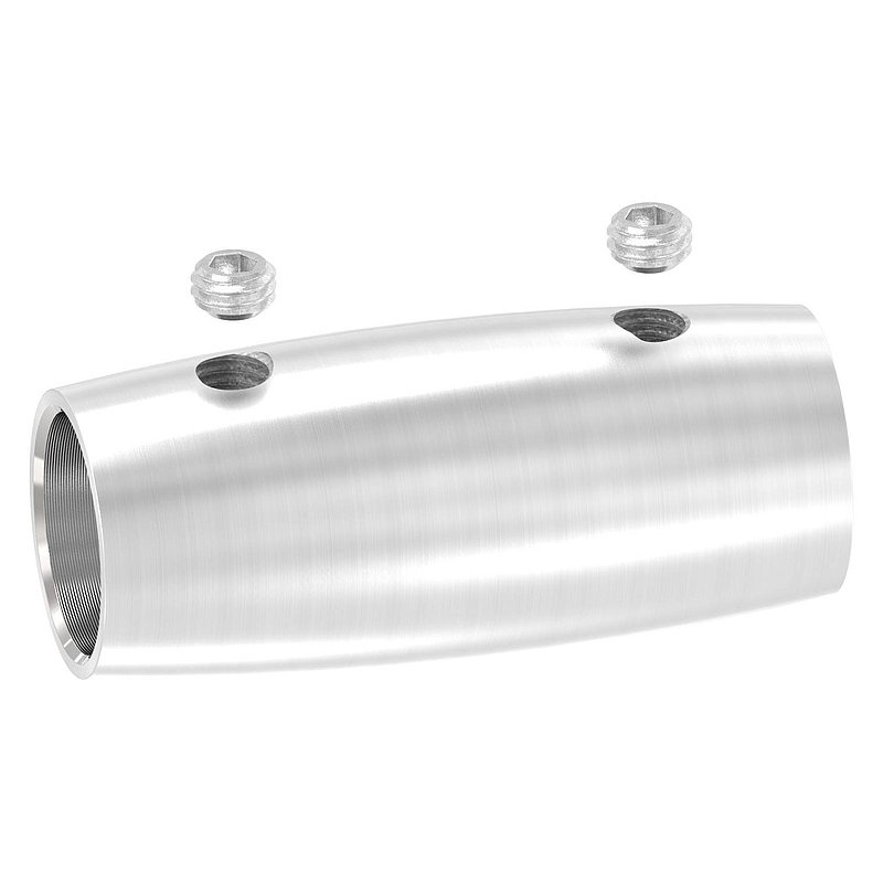 Bar connector for 14mm round, L: 45mm, Ø 20mm, AISI304