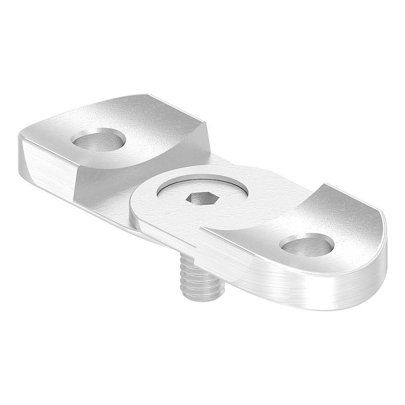 Handlaufanschlussplatte verstellbar, 42,4mm, V4A