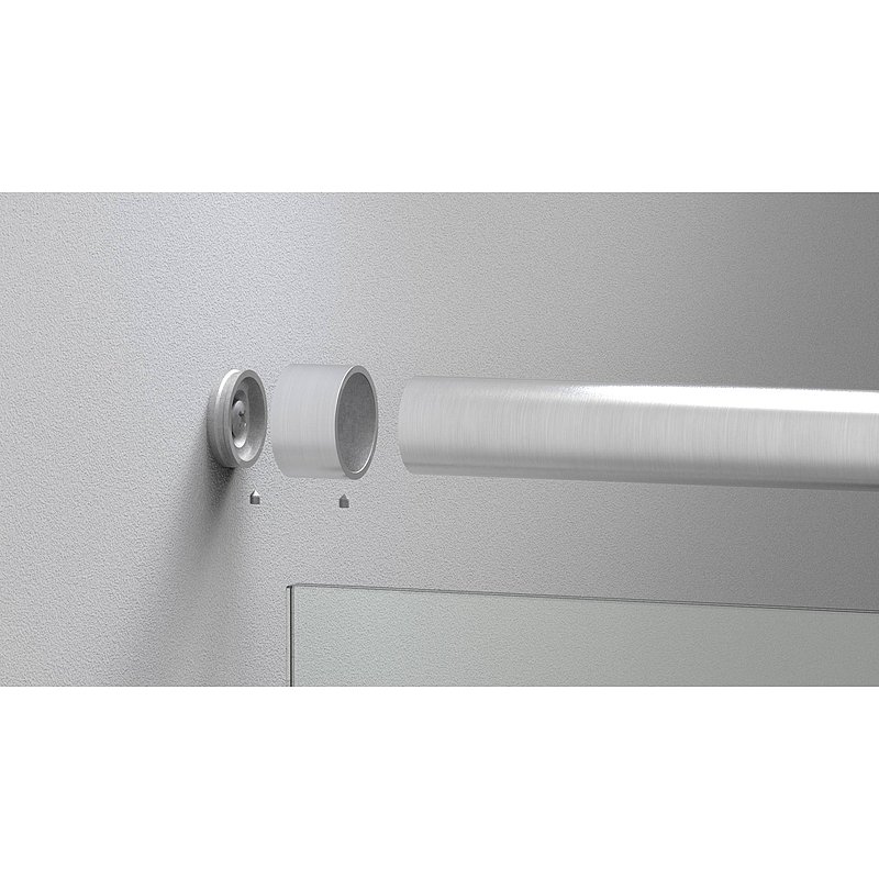 Wandbefestigung für Rohr 48,3mm, V2A