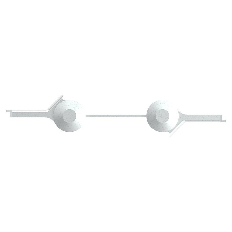 Swing door hinge for screwing on, one pair, galvanised