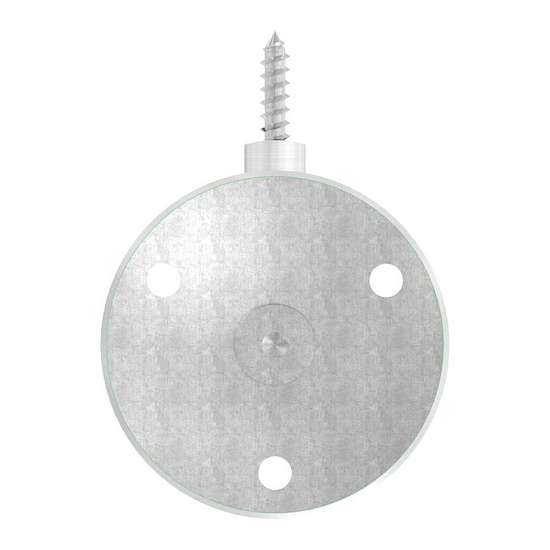 Handlaufhalter zum Anschrauben mit Holzschraube (Ronde und Bügel verschraubt), V2A