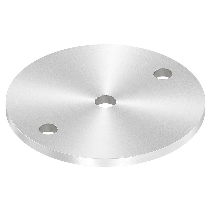 Ankerplatte Ø 120x6mm, mit Rundschliff, V2A