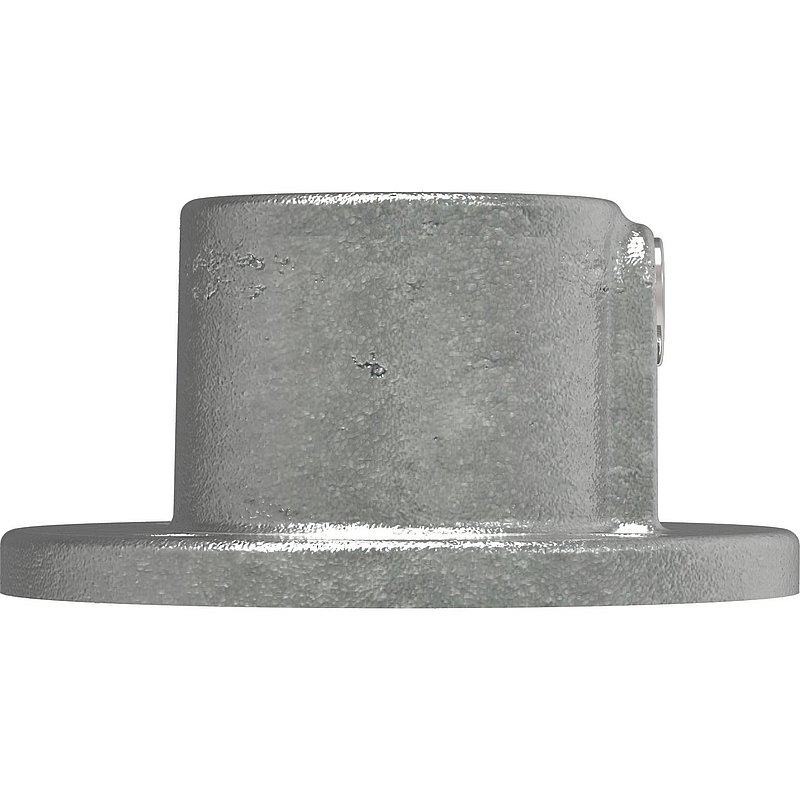 Support mural avec 4 trous de fixation, pour tube Ø 42,4mm