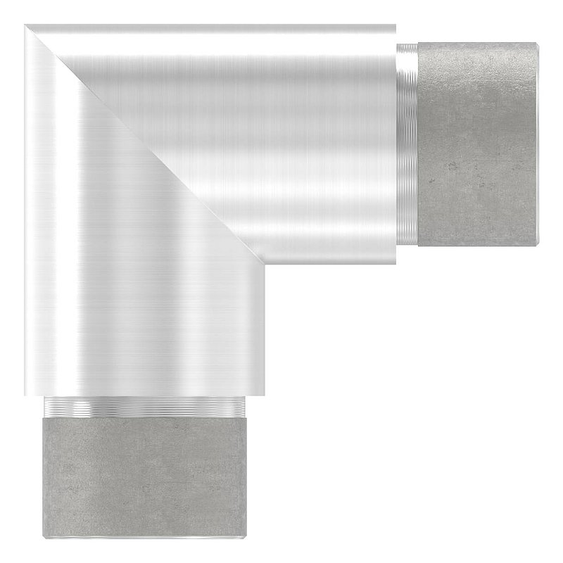 Corner piece 90°, for tube 33.7x2.5mm, AISI304
