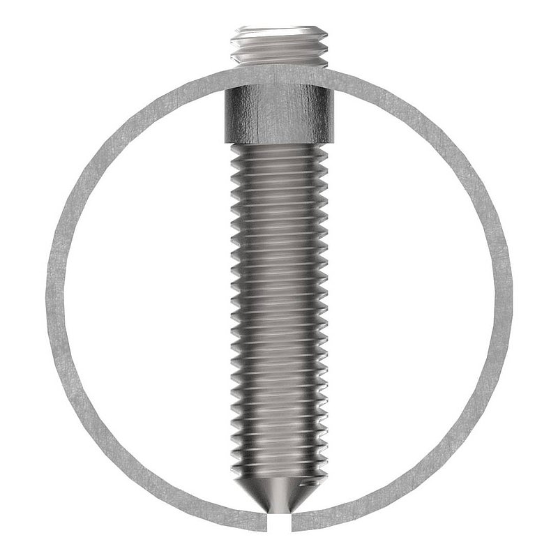 Connecting sleeve for tube 42.4x2.0mm, AISI304