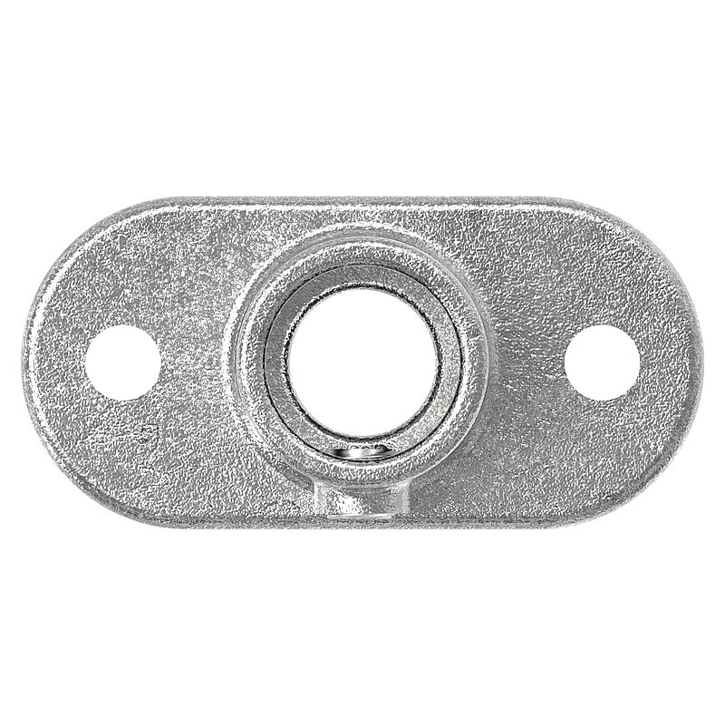Support mural avec 2 trous de fixation, pour tube Ø 33,7mm