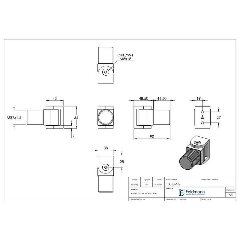 Self-closing hinge screwable without function
