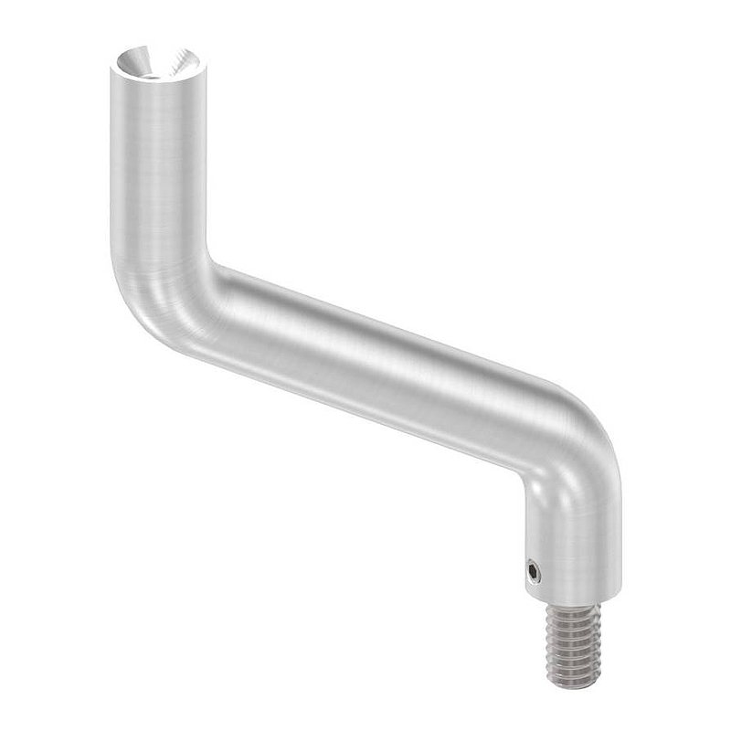 Étrier Ø 14mm, 2x courbé à 30°, V2A