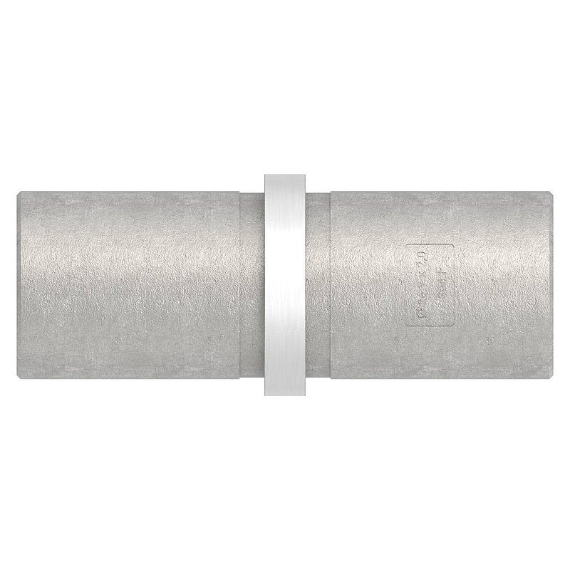 Connecting piece for tube 26.9x2.0mm, AISI304