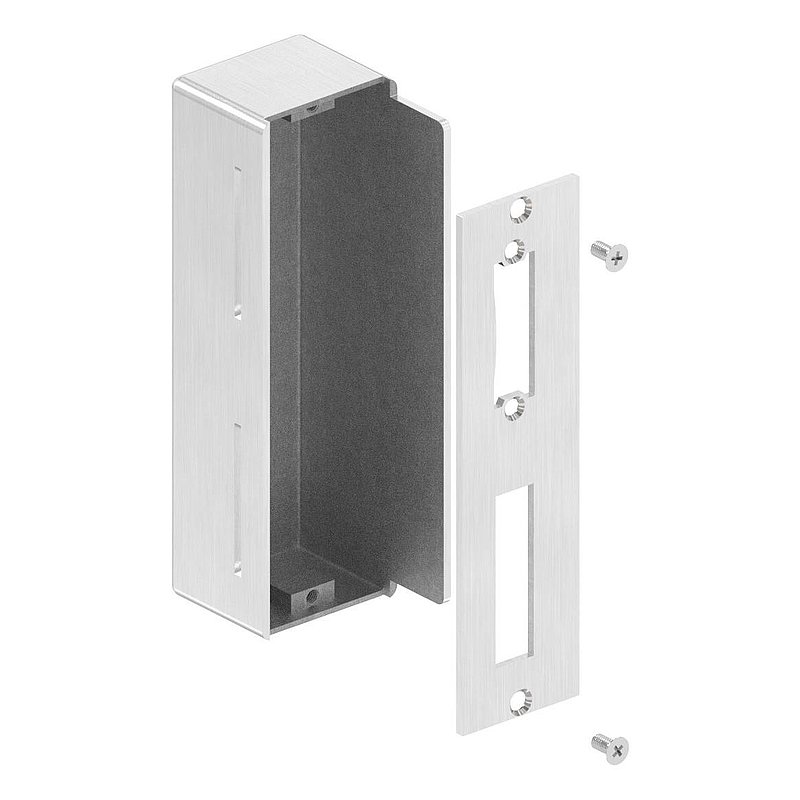 Stainless steel counter case angular, for spacing 72mm, 50mm, AISI304