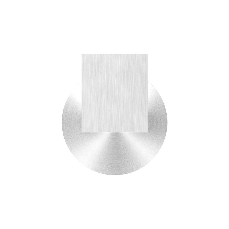 Sensa Design 1, flat connection, for mounting on glass, AISI304