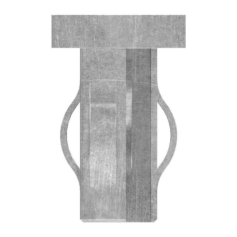 Stahleinschlagkappe, für, Rechteckrohr 40x20mm