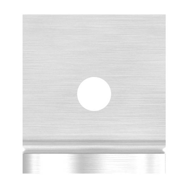 Languette coudée pour poignées de tirage pour tube 33,7mm, V2A