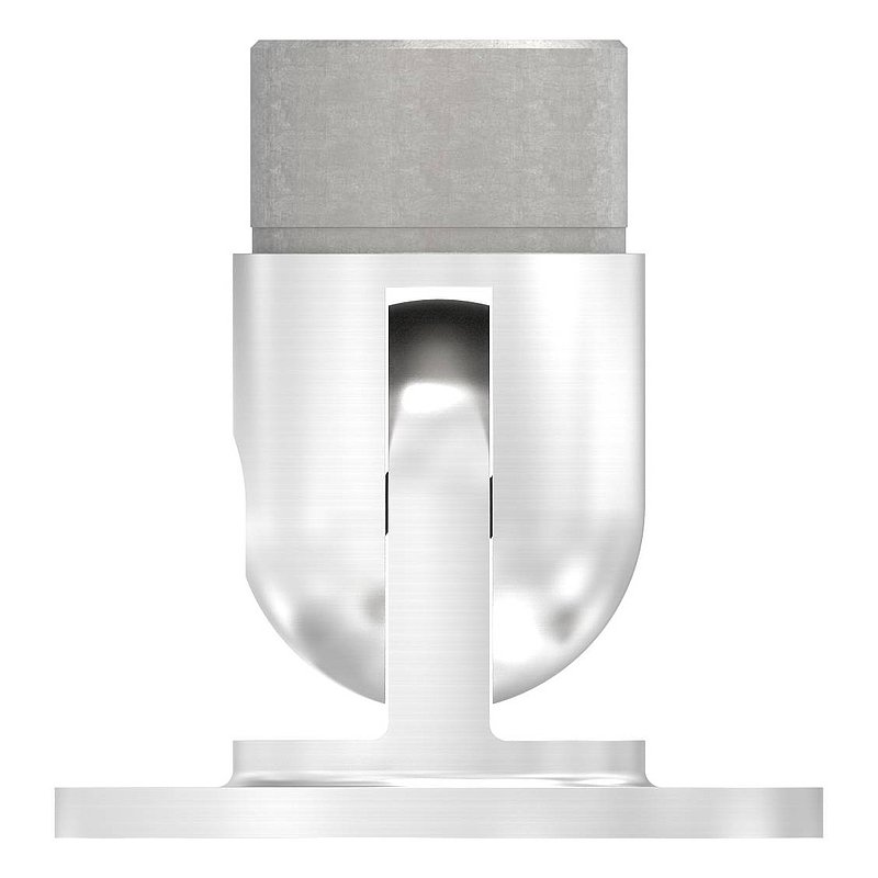 Wandhalter flexibel, für Rohr 48,3x2,0mm, V2A