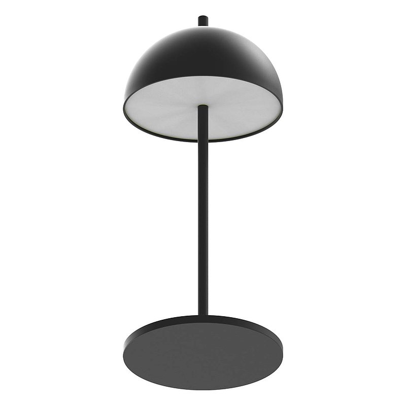 STALYS n°1 Dark Horizon: Rechargeable table lamp black in 28x12x12cm