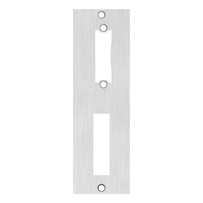 Platine de gâche acier inoxydable 172x53x3,0mm, avec entraxe 72mm, V2A