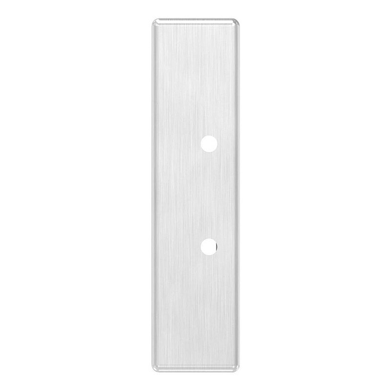 Gâche de serrure rectangulaire, acier inoxydable, avec entraxe 72mm, 40mm, V2A