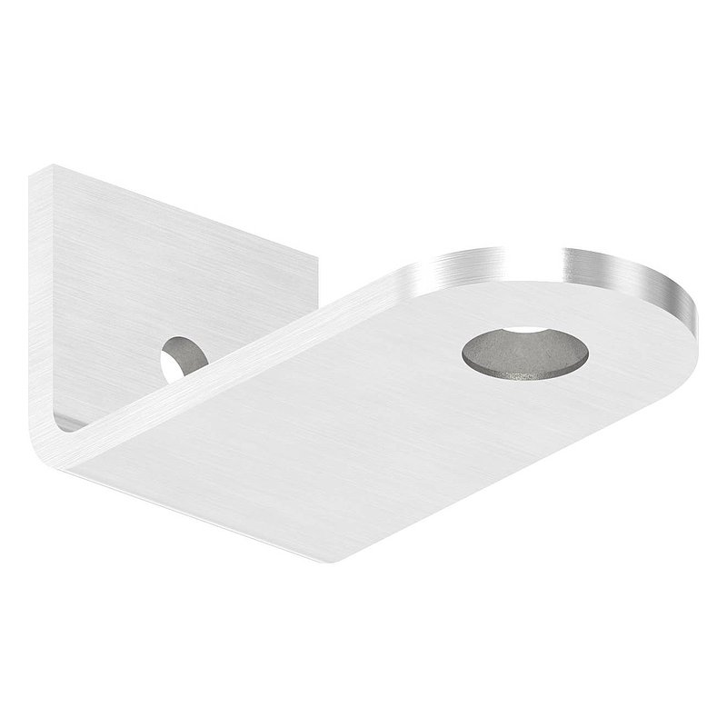 Languette coudée pour poignées de tirage pour tube 42,4mm, V2A