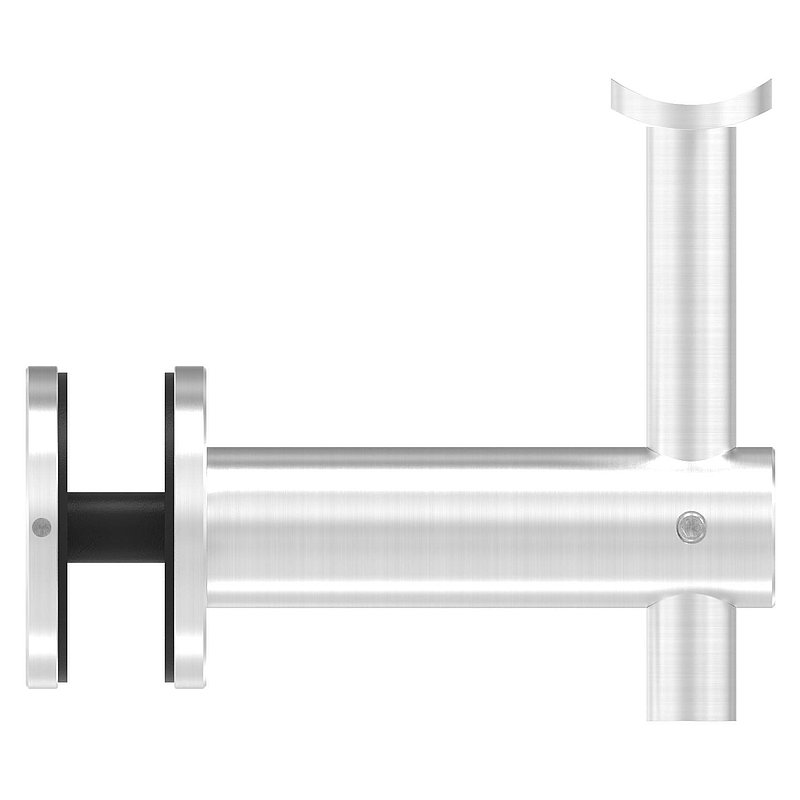Handrail holder for glass, handrail connection plate 42.4 mm, AISI304