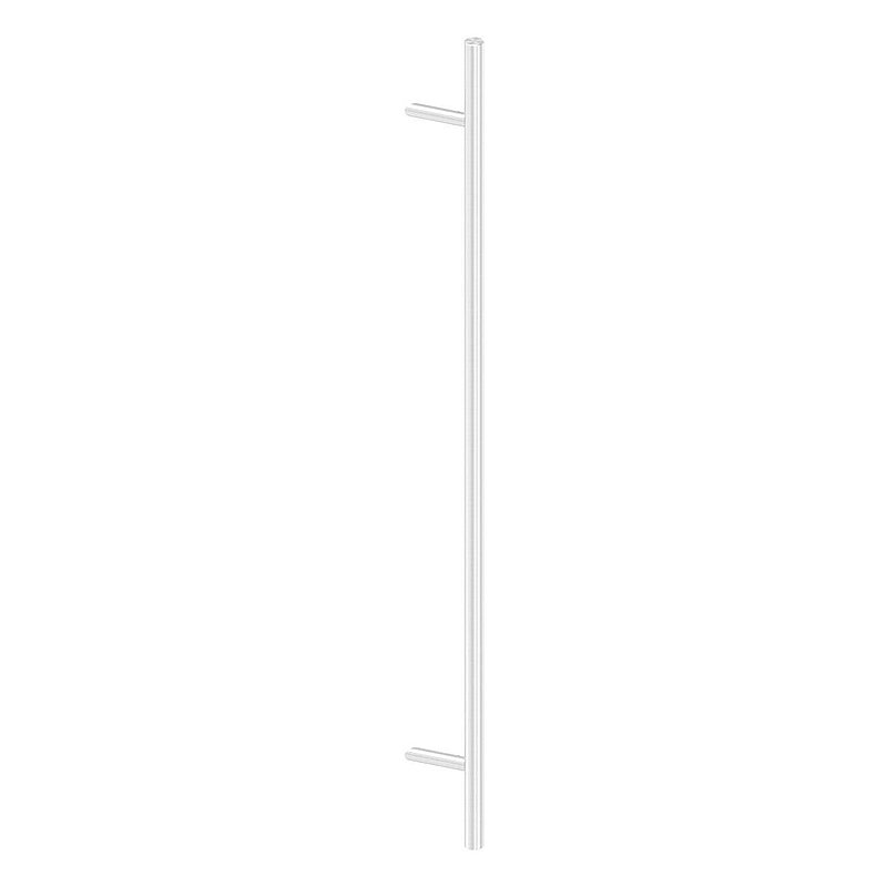 Stoßgriff inkl. Halter mit 45° Schräge 45° mit L: 1500mm, V2A
