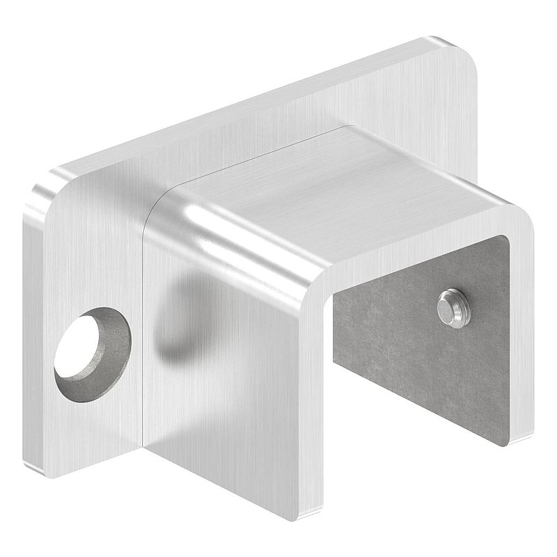 Wandhalterung für Edelstahl-U-Profil 80530-XXX, V2A